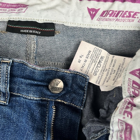 Women's Skinny Motorcycle Jeans in Blue - Picture 5 of 6